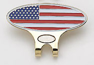 American Flag Slide-On Hat Clip