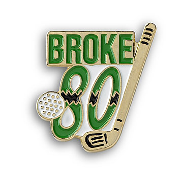 Broke 80 Ball Marker