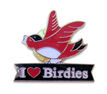 Birdie on Banner Pin