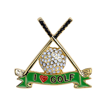 Cross Clubs Pin