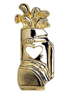 Golf Bag With Heart Pin