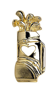 Golf Bag With Heart Pin