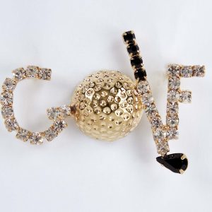 Crystal Golf Award Pin