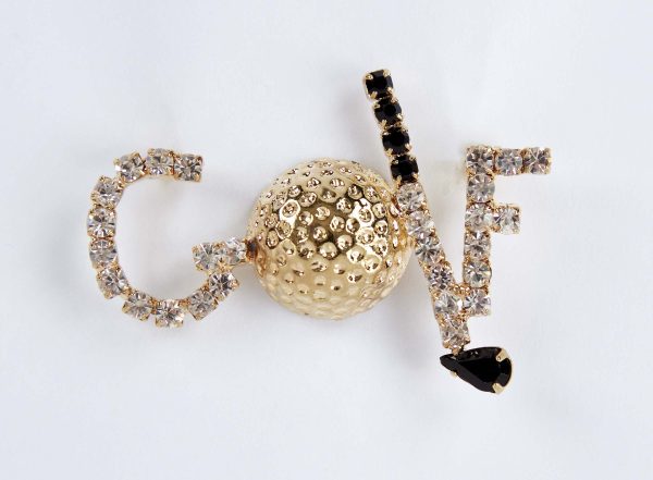 Crystal Golf Award Pin