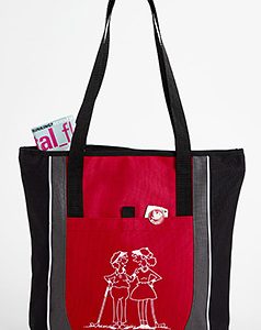 Lady Golfers Zippered Tote