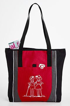 Lady Golfers Zippered Tote