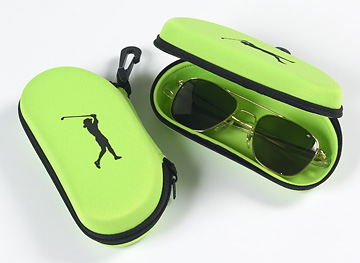 Golf Glasses BLUE Clip-on Pouch